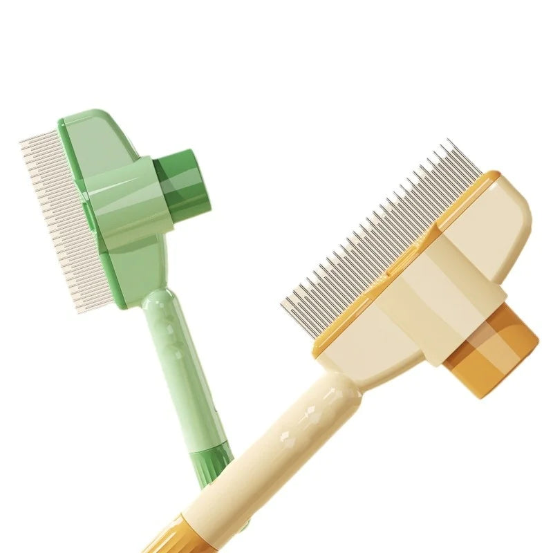 Self-Cleaning Pet Hair Comb for Dogs & Cats with Release Button